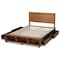 Baxton Studio Tamsin Wood Full Size 4-Drawer Platform Bed with Built-In Shelves 173-9419-10668 - alternate 2